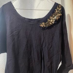 Dark blue, 3/4 sleeve, American Eagle sweater